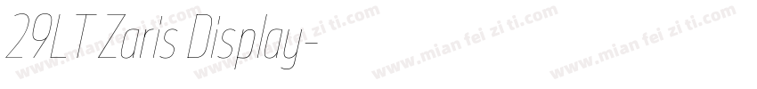 29LT Zaris Display字体转换